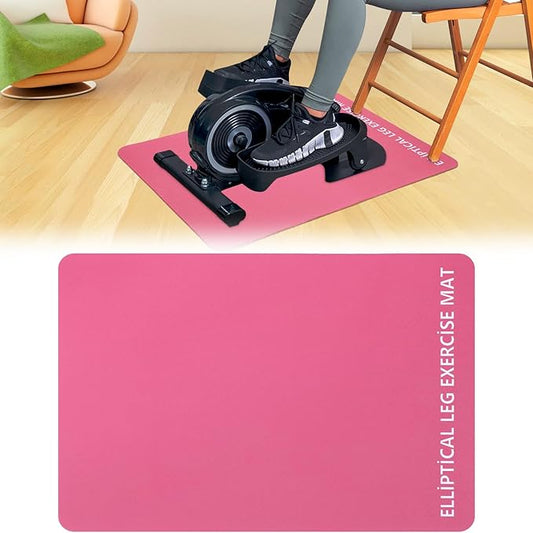 TOBWOLF Non-Slip Workout Mat for Ellipse Leg Exerciser, Ellipse Machine Mat, Exercise Mat for Under Desk Ellipticals, Suitable for Electric Seated Foot Pedal Exerciser, Stability & Floor Protection