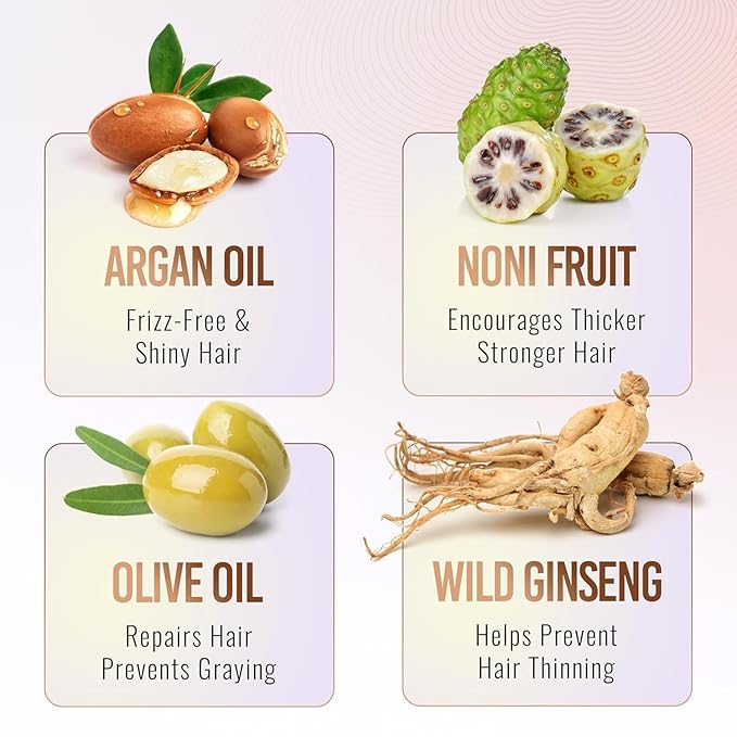 Herbishh Travel Pack Hair Dye Color Shampoo + 15pc Argan Hair Mask Sachet (Chestnut Brown, 15 Sachets)