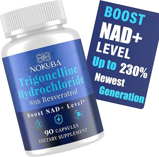 Strength NMNH Alternative with Trigonelline HCL 500mg & Resveratrol 100mg | NAD Supplement for Women & Men | Plant Extraction NAD+ Precursors for Energy Boost & Healthy Aging | 90 Capsules