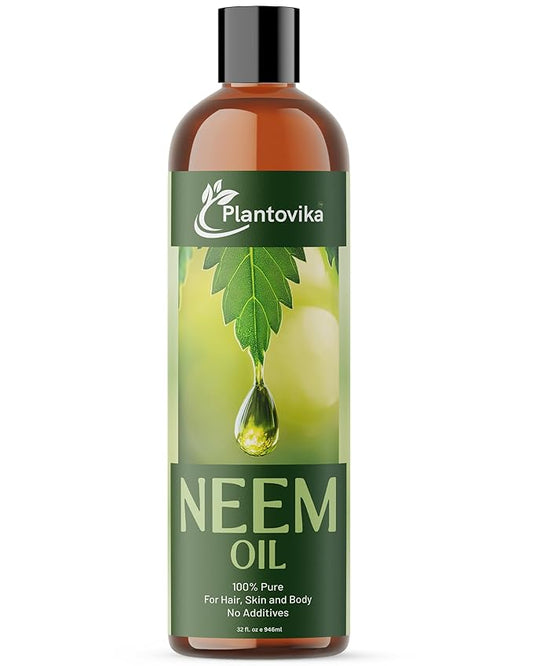 Pure Neem Oil (32 Oz) - 100% Cold Pressed, All Natural Concentrate, Unrefined, Multipurpose, Seed Extract