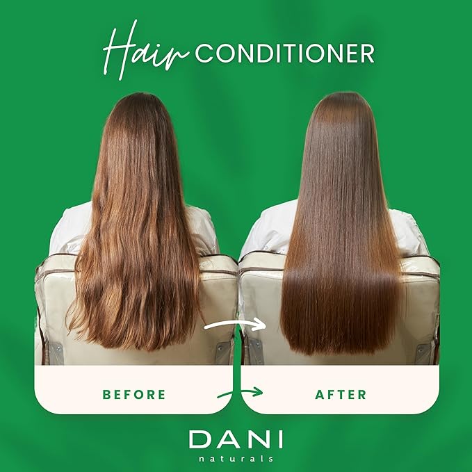 DANI Naturals Conditioner – Bamboo Bergamot, Ultra-Hydrating & Nourishing for Dry & Curly Hair, Strengthens, Restores, Controls Frizz, Vegan & Color-Safe, 12 oz