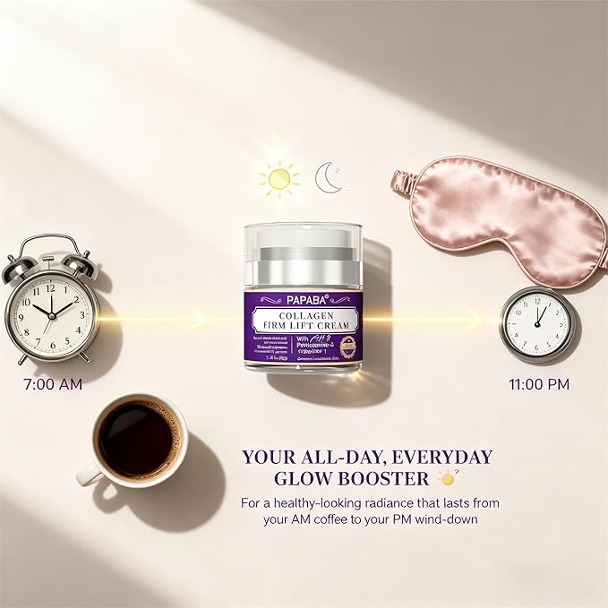 Instant Neck Firming Cream Face Tight Firm Lift Moisturizer Women Men- Collagen & Tripeptide AH-8 Updated Formula For Eye Décolleté Firming Cream for Visible Tightening -Sensitive Skin - Day & Night