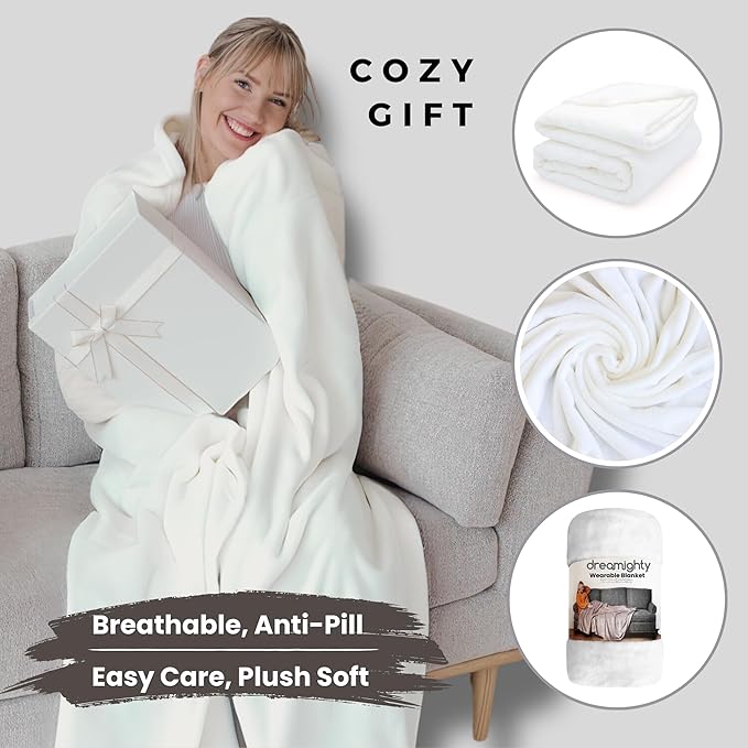Wearable Blankets for Women, Adult Wearable Blanket Men, Top Christmas Gifts for Women, Wife Birthday Gift Ideas