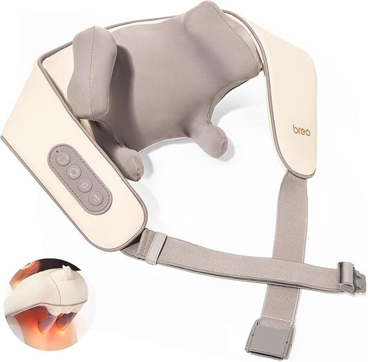 Breo N5 Mini Neck Massager with Heat, Electric Massager for Neck and Shoulder, Deep Massage at Home, Muscle Relaxation Gifts