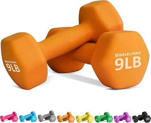 Balelinko Home Gym Equipment Workouts Strength Training Weight Loss Pilates Weights Yoga Sets Weights for Women, Men, Seniors and Youth