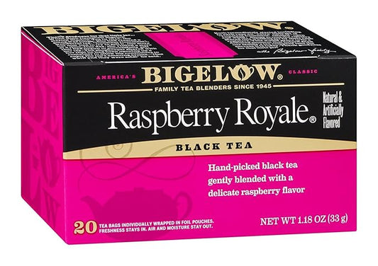 Bigelow Tea Raspberry Royale 20 Bags (Pack of 12)