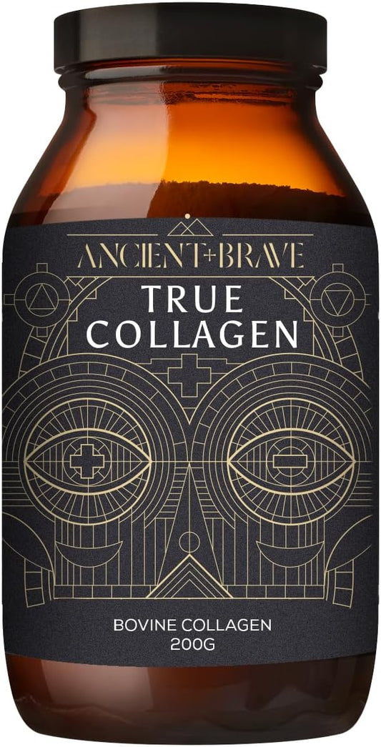 True Collagen Peptides - Premium Bovine Collagen Powder, Type I - Supports Skin Hair & Joints - 7.05oz Jar - 1 Month Supply