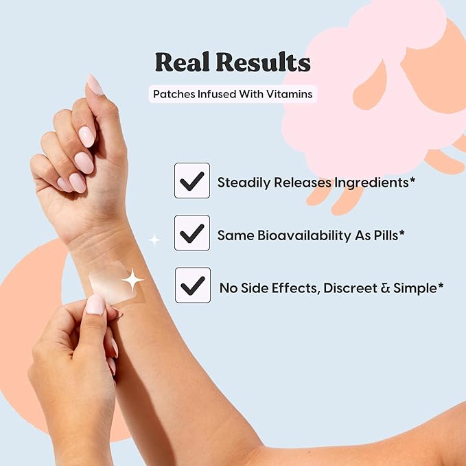 The Patch Brand Sleep Patches | Support Restful Sleep with Melatonin, Valerian Root & B6 | All Natural Vitamins & Mineral Patch Plant Based and Cruelty Free Water Resistant Patches That Last All Night