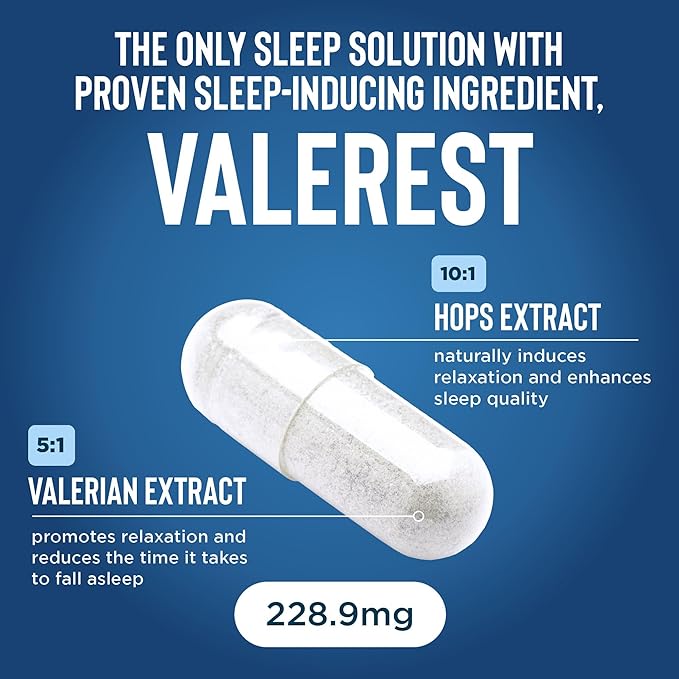 Relaxium Sleep Aid – Professional Strength Formula for Adults | 5mg Melatonin, Magnesium Glycinate, Valerest & Ashwagandha | Non-Habit Forming Sleep Support | 60 Capsules, 30-Day Supply