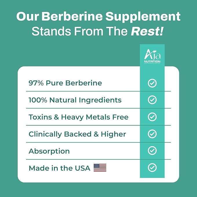 Berberine Plus – Triple Action Metabolic Support Supplement with Berberine HCl 500mg, Bitter Melon & Banaba Leaf – 1250mg Herbal Actives – Energy & Digestive Support – 60 Vegan Capsules