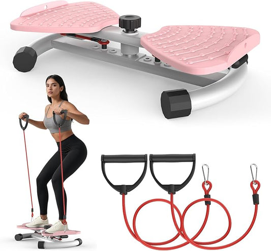 Ab Twister Board, Waist Twisting Machine for Exercise, Waist Trainer for Core Abs Exercise, Home Gym Workout Equipment for Women, Noiseless, 300 lbs Capacity