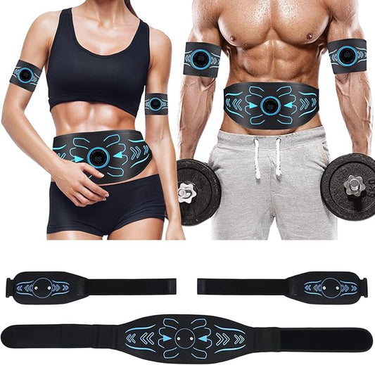 Electronic Muscle Stimulator - Fitness Training Equipment for Men & Women, 8 Modes Electronic Abdominal Stimulator for Full Body Workout, Fitness Equipment for Strength Training, Toning, Recovery