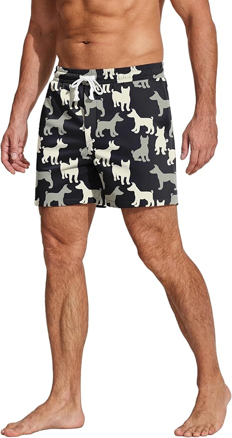 Deyeek 5.5 Inch Mens Pajama Shorts Sleep Cotton Lounge PJ Lightweight Elastic Waist Drawstring Nightwear Bottom with Pockets
