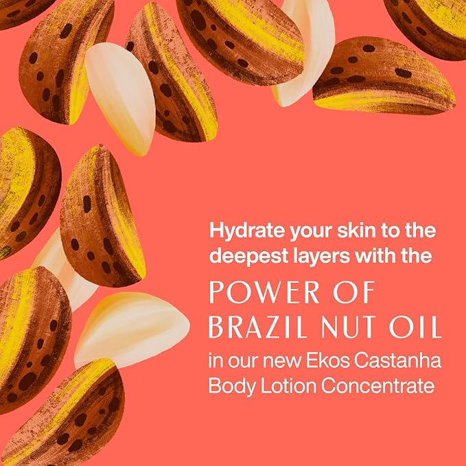 Natura Ekos Castanha Body Lotion Concentrate Kit - Anti-Dryness - Deep Skin Hydration Moisturizer - Vegan Skin Care - Self Care & Body Care