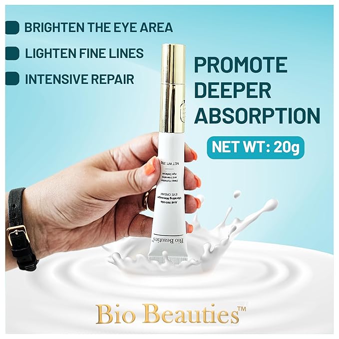 Retinyl Eye Cream for Dark Circles,Puffiness and bags, Anti Wrinkle, Anti Aging, Vibrating Massager cream, Under Eye Treatment Product,Skin Firming, Wrinkle Eraser