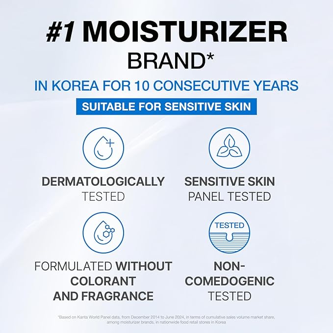 PHYSIOGEL Facial Moisturizer, Provides 120-hour Lasting Hydration Korean Skin care, Fragrance Free, Strengthens Skin Barrier, Lightweight Cream for Sensitive Skin, Ceramide, Squalane, 1.7 fl.oz