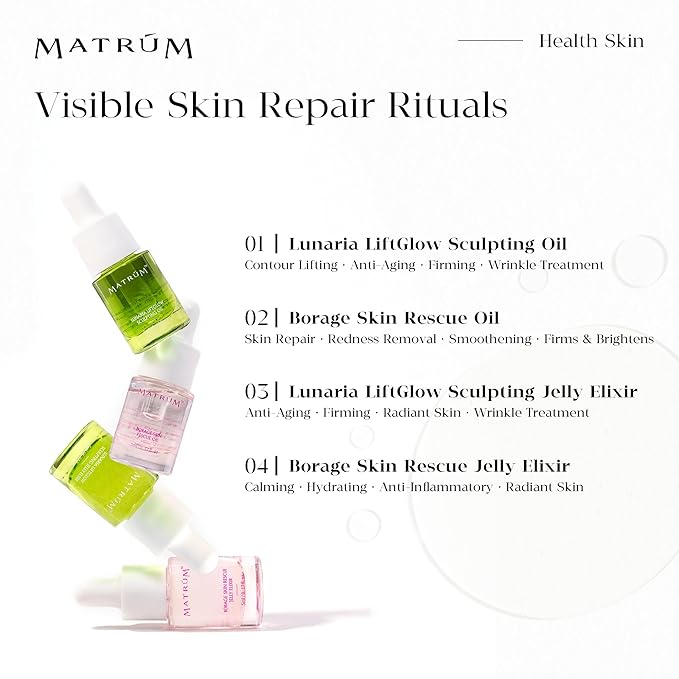 MINI Discovery & Travel Size Set - 4 x Mini Face oil for Deep Repair & Radiance Boost &Firming