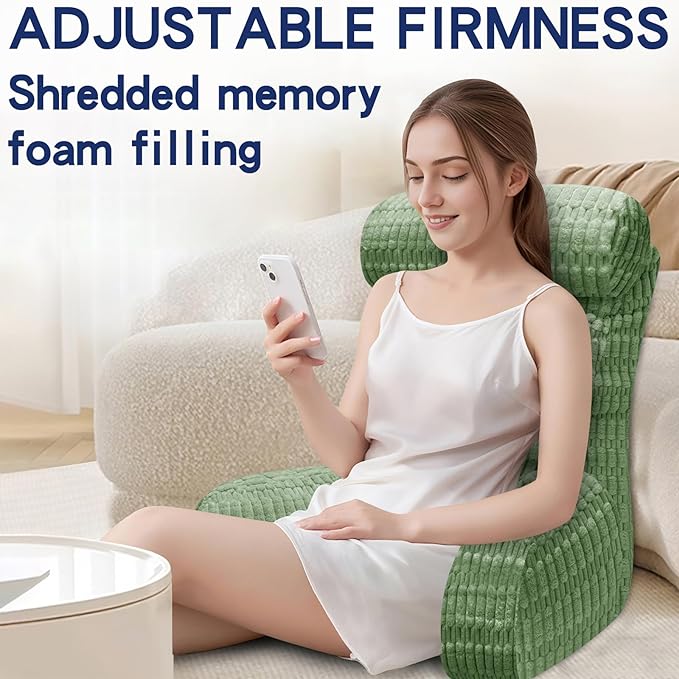 Back Pillow for Bed Sitting Up, Reading Pillow, Extra Large Arm Pillows for Adults for Back Support,Bed Pillow for Sitting up for Watching TV/Gaming/Relaxing