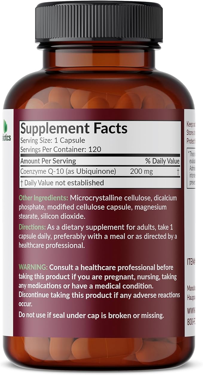 Futurebiotics CoQ10 200 MG Cellular Energy Production, 120 Vegetarian Capsules (Pack of 2)