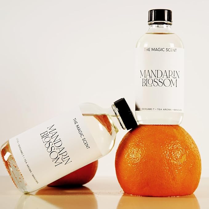 The Magic Scent Mandarin Blossom Diffuser Oil - Hotel & Home Luxury Scents Inspired by St. Regis Hotel, Maldives - Diffuser Oil Scents for Home Designed for Use in All Diffusers - 8.5 fl oz, 250 mL