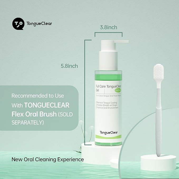 Tongue Cleaner Gel | Fresh Mint Tongue Cleaning Paste | Bad Breath and Halitosis | Mouth Odor Eliminator | Use with Tongue Brushes & Scrapers (2 Pack)…