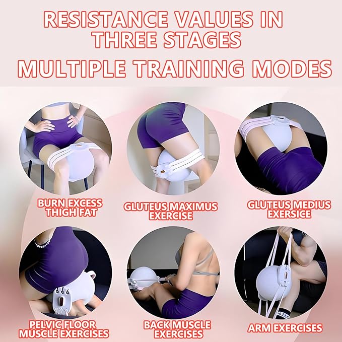 Ocdin Hip Abductor and Adductor Training Ball for Women, Thigh Master Exercise Ball for Home Gym, Fit for Pelvic Floor Muscle Recovering