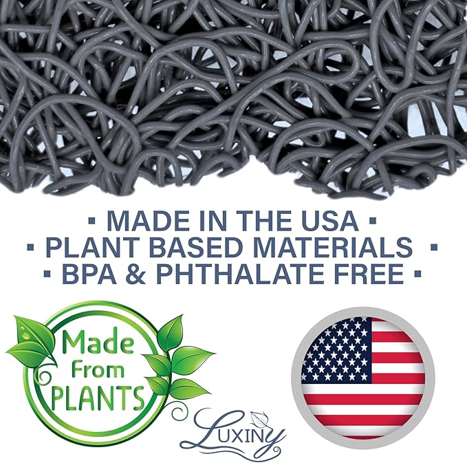 Luxiny American Made Soap Saver, Soap Lift for Soap Dishes & Shower Soap Holders - Helps Handmade Soap Last Longer - Made from Plant Material (Gray Elephant)