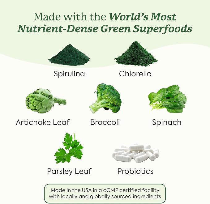 Plant People WonderGreens Veggie Gummies Super Greens with Probiotics Multivitamin Support Gummy for Wellbeing, Energy, Immune and Gut Health, Green Apple Flavor (60 Count)