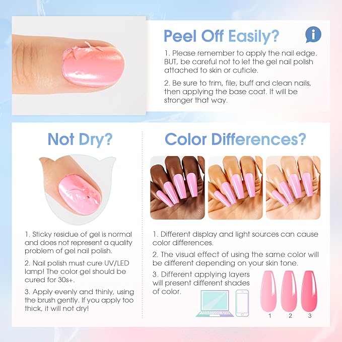 ROSALIND Glitter Sequins Gel Polish - 12 Colors Glitter Gel Nail Polish Set Stellar Shiny Effect Soak Off UV Set Super Sparkling Nail Art Collection Manicure Gift for Women