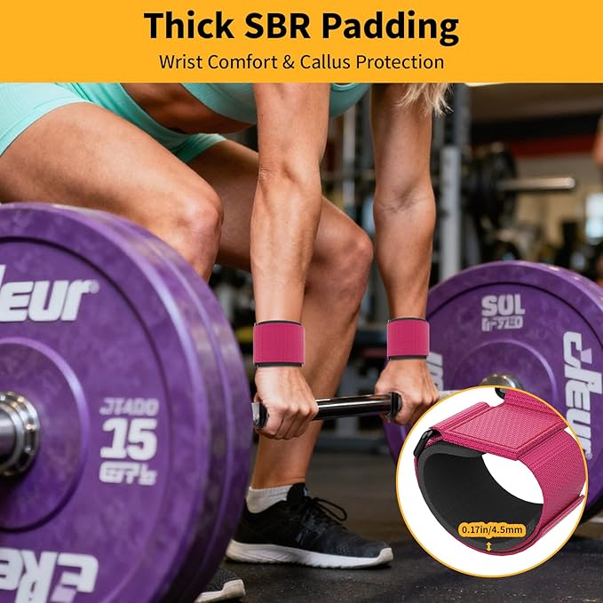 GPANDAG Weight Lifting Hooks for Men and Women(Pair), 330 LB Heavy Duty Gym Lifting Wrist Strap Hook for Deadlifts, Pull-Ups, Strength Training, 0.4inch Grip Weightlifting Hooks for Teen