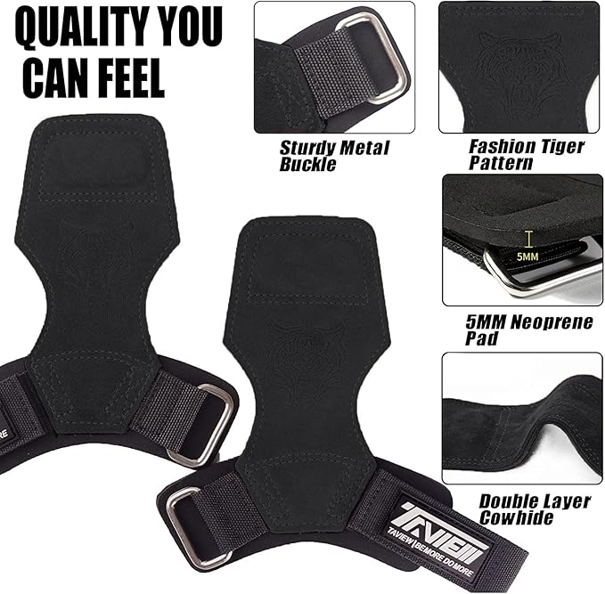 Wrist Straps for Weightlifting for Maximum Grip Support - Lifting Deadlift Strap & Weight Lifting Grips Gloves for Working Out Pull Up Deadlifting & Shrugs
