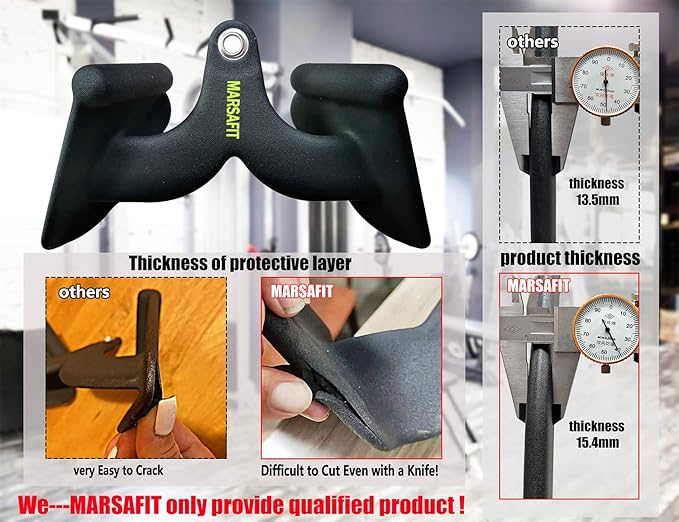 Home Gym Fitness Rowing T-bar V-bar Pulley Cable Machine Attachment, Bicep Curl Tricep Lat pulldown Bar Back Strength Training Handle Grips Lat Pull Down Bar for Seat Row Workout