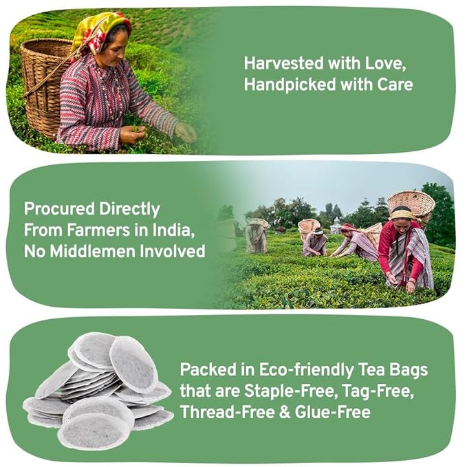 HANDPICK, Irish Breakfast Black Tea Bags (100 Count) Gluten-Free, Non-GMO | Strong, Robust & Bold Flavor | Round Eco-Conscious Tea Bags