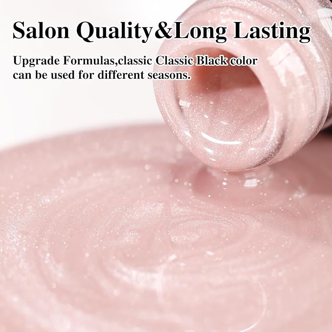 Double Rhythm Cat Eye Gel Polish with Magnet 15ML Holographic Glitter Shimmer Translucent Jelly Color 0.5 OZ Magnetic Gel Polish Salon DIY at Home (Nude-MC1057)