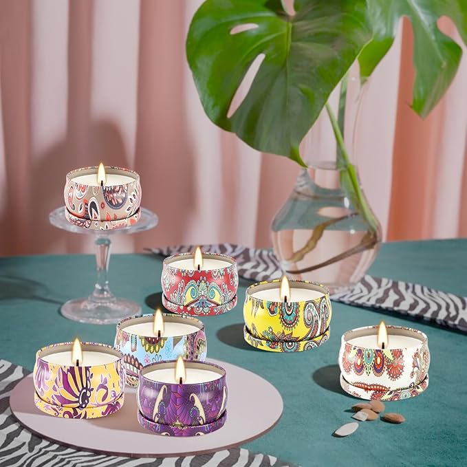 Set of 36 Scented Candles, 2.5 OZ Soy Wax Aromatherapy Candles Gift Set for Valentine's Day Birthday Mother's Thanksgiving Gift, HJJH546 …