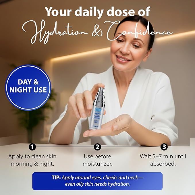 Dr. Denese SkinScience HydroShield Ultra Moisturizing Face Serum 0.5 oz – Retinol & Ceramide Mini Serum for Deep Moisture, Radiant Skin, Fine Line Care, Travel Size, Dermatologist Tested, Cruelty Free