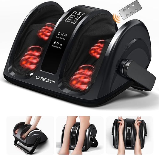 Foot Massager for Neuropathy, FSA Eligible HSA Feet Massager with Heat, 3-Heating for Circulation and Pain Relief, Deep Kneading Rolling for Calf-Feet-Arm Relaxation, Plantar Fasciitis