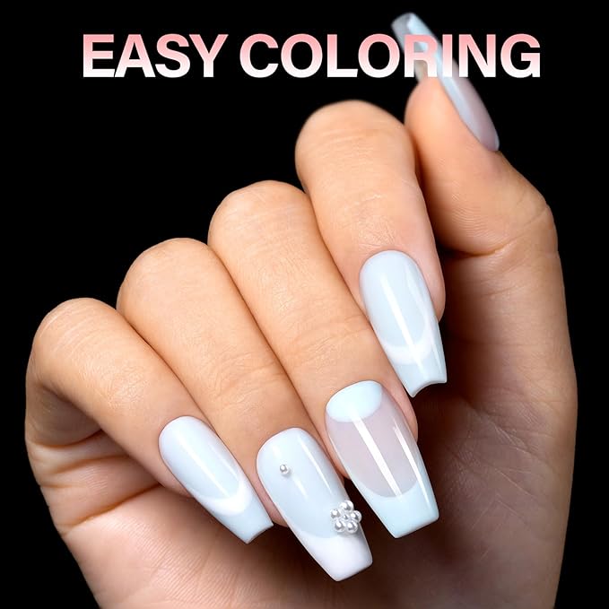 AILLSA Long Coffin Nail Tips - 450pcs Thickened Pre-shaped False Nail Tips Half Matte Nails Tips, Acrylic Fake Nails Extension for Home Salon DIY