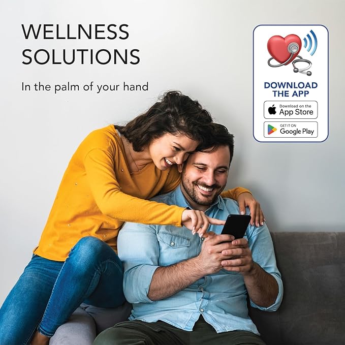 Zewa Premium Automatic Blood Pressure Monitor with Bluetooth and Extra-Large Display for Android & iOS