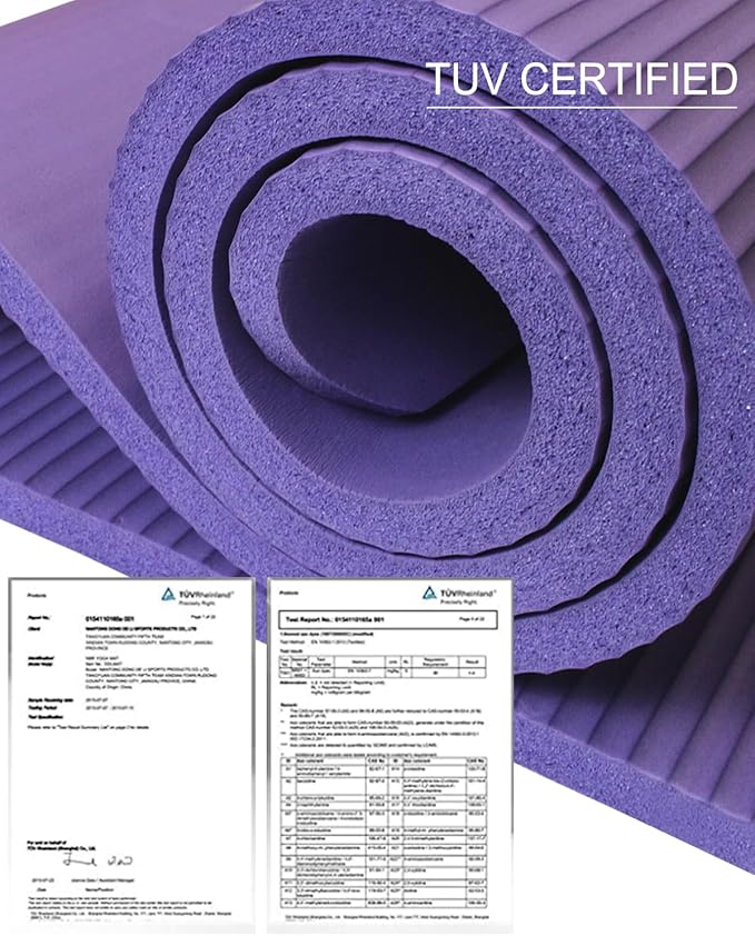 Large Yoga Mat 78"x 51" 20mm/15mm/10mm Thick Workout Mats for Home Gym, Extra Wide Workout for Women Men Gym Flooring Exercises