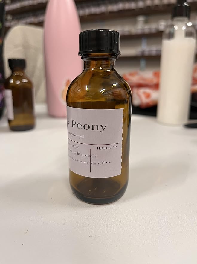 Bramble Berry Pink Peony Fragrance Oil 2 oz | Romantic Floral Scent for Soap Making, Candles, Lotion, Bath Bombs & Perfume | Skin Safe, Vegan, Paraben & Phthalate Free