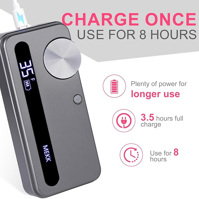 MEKK Nail Drill Kit,35000RPM Electric Nail Drill Professional Electric Nail File with 12PCS Bits,Anti-Shaking Cordless E Filer for Nails,Home & Salon(Sliver)