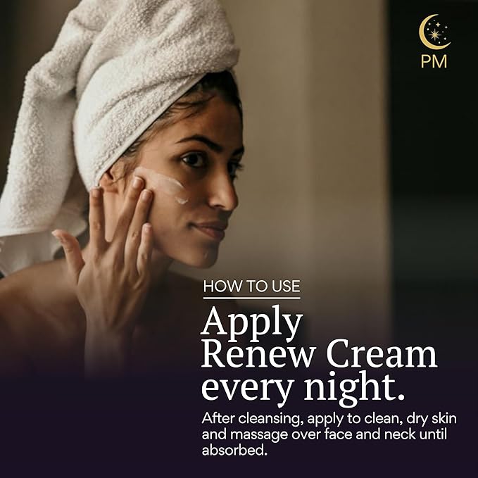 BIOBeauty Renew Night Cream – Bioidentical E3 .3% Advanced PM Face Cream with Retinol, Bakuchiol, Hyaluronic Acid & Niacinamide – Smooths, Firms & Hydrates Overnight for Youthful Radiance (1oz)