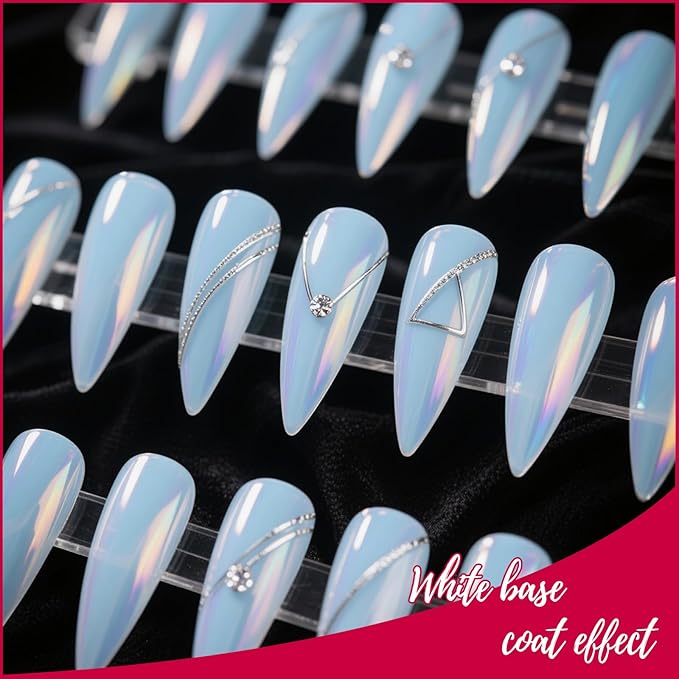 Artdone Gold Aurora Chrome Nail Powder, Iridescent Unicorn Powder Metallic Mirror Effect Pigment Pearlescent Mermaid Pearl Glitter Dust Kit, Nail Art Decoration, Resin Craft