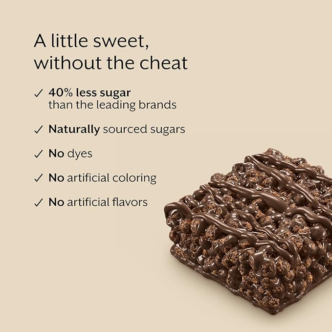 Promix Nutrition Vegan Protein Puff Bars | High Protein, Low Calorie Marshmallow Crispy Treat | Kosher, Soy Free - Chocolate