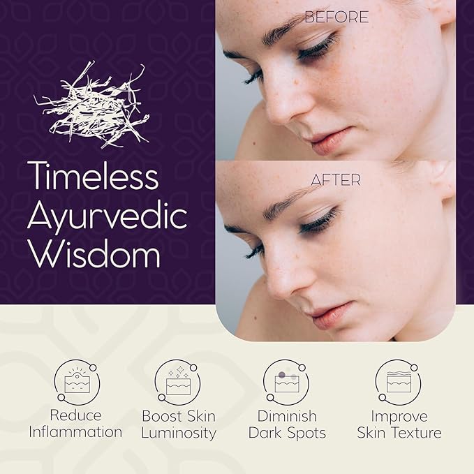 LUVIH Absolute Radiance Face Serum with Saffron & Licorice – Ayurvedic Brightening & Dark Spot Corrector for Pigmentation, Sun Damage & Uneven Skin Tone – 30 mL