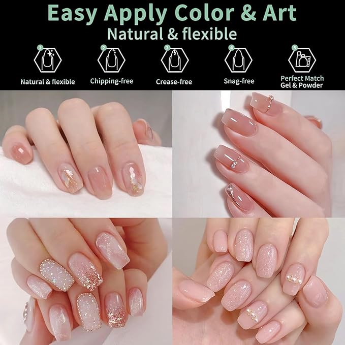 Extra Short Coffin Nail Tips, 216pcs Acrylic Ballerina Soft Fake Nails Gel Nail Tips, Full Cover Pre-Shaped Matte Clear Press on Nails for Extension, Diy at Home Manicure 12 Sizes