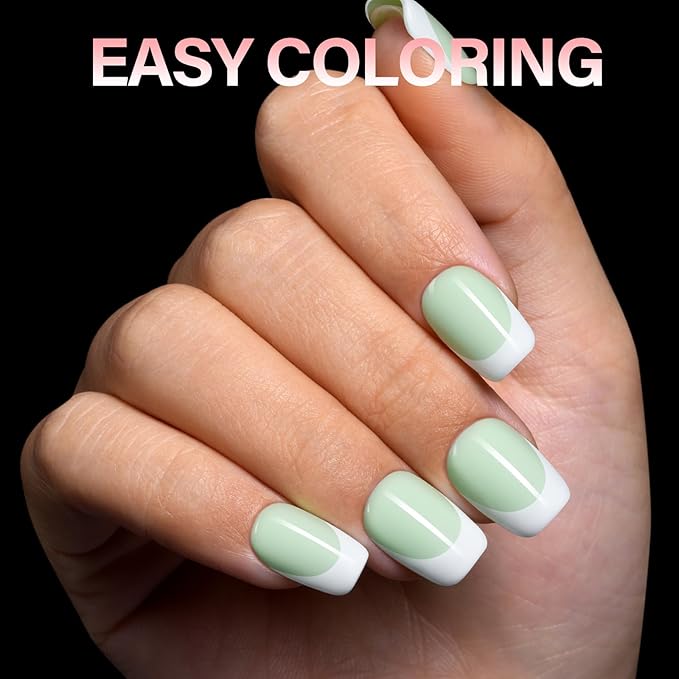 AILLSA Short Square Round Fake Nail Tips 240Pcs Soft Nail Gel Tips Pre-Shaped Acrylic Nail Tips, Half Matte Full Cover Press on False Tips for Nail Extension Home DIY 15 Sizes Gelly Tips