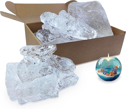 TooGet Transparent Jelly Wax DIY Candle Making Gel Wax Handmade Material Crystal Gel Candle for Candle Making and Handcraft Scented Candles Supplies - 10 lb