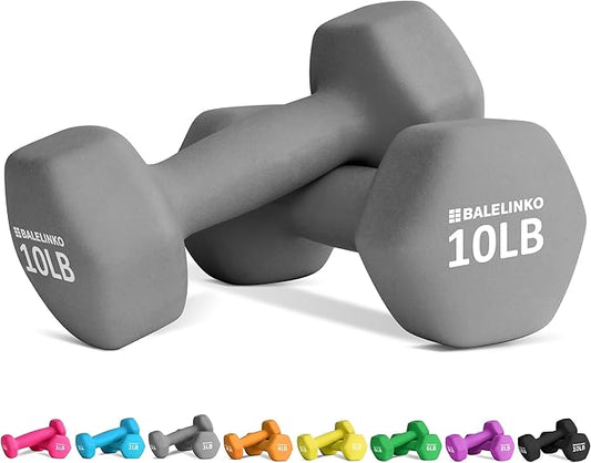 Balelinko Home Gym Equipment Workouts Strength Training Weight Loss Pilates Weights Yoga Sets Weights for Women, Men, Seniors and Youth